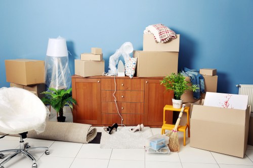 Professional removals team handling a local move in Leabridge