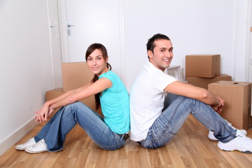 Prepared household items ready for long-term storage in Leabridge